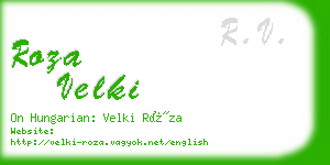 roza velki business card